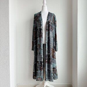 Y2K LIGHTWEIGHT SAFARI‎ PRINT CARDIGAN